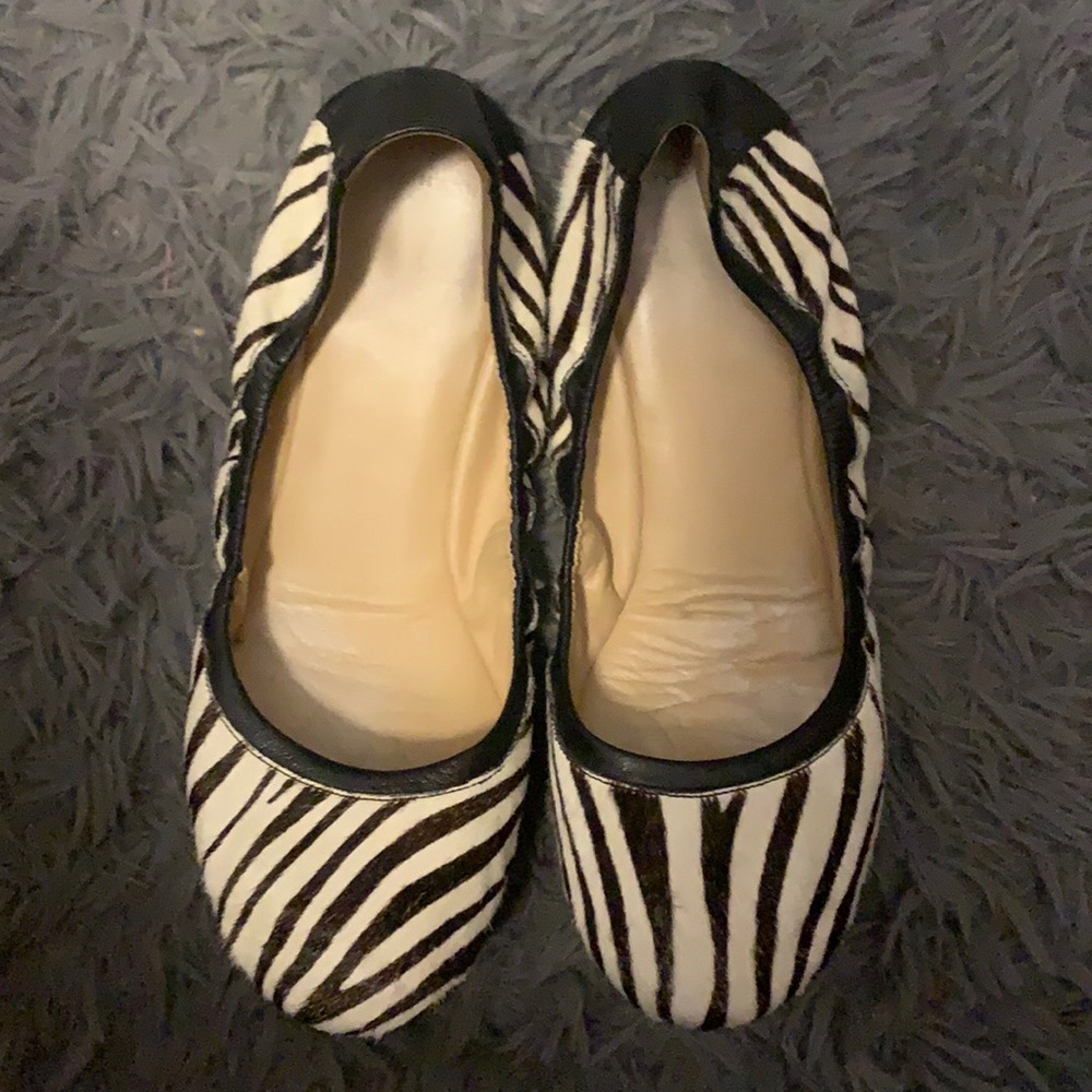 Cole Haan zebra stripes flats